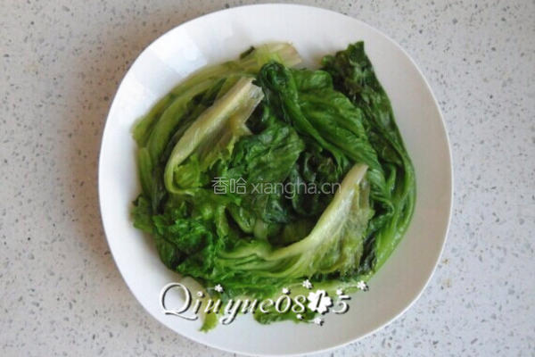 蚝油生菜的做法图解3