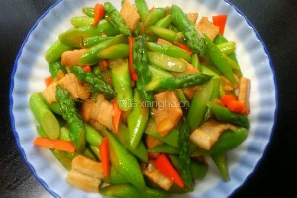 芦笋炒肉片的做法图解5