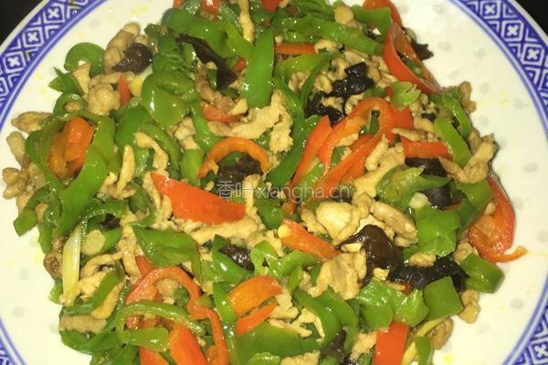 青椒炒肉丝的做法图解10