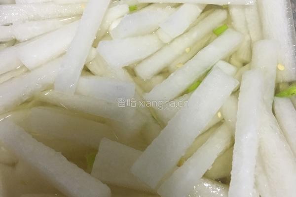 糖醋爽口萝卜条的做法图解7