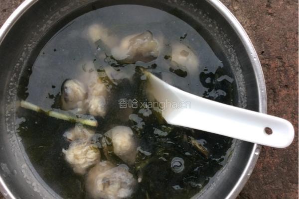 紫菜海蛎羹的做法图解4