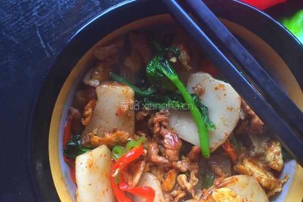 青椒肉丝炒年糕的做法图解11