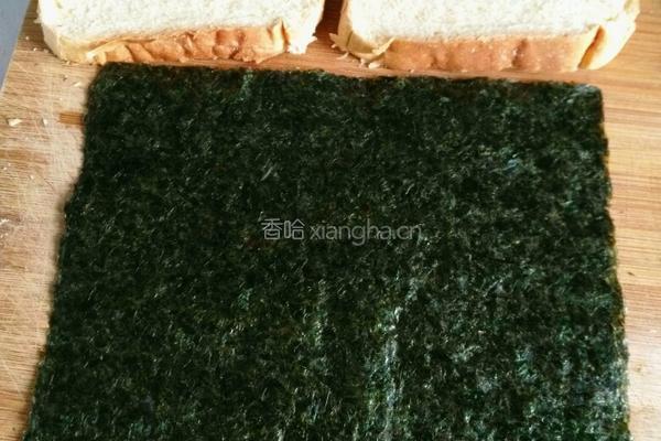 海苔胡萝卜青椒蛋菇三明治的做法图解13