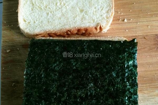 海苔胡萝卜青椒蛋菇三明治的做法图解14