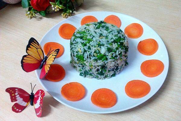 菜心炒饭的做法图解7