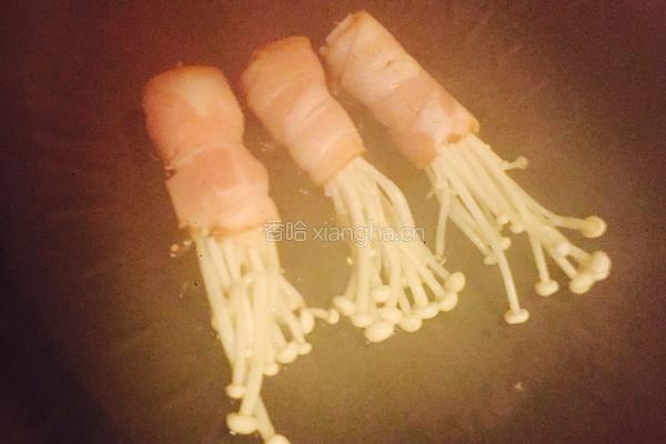 金针菇培根卷的做法图解4