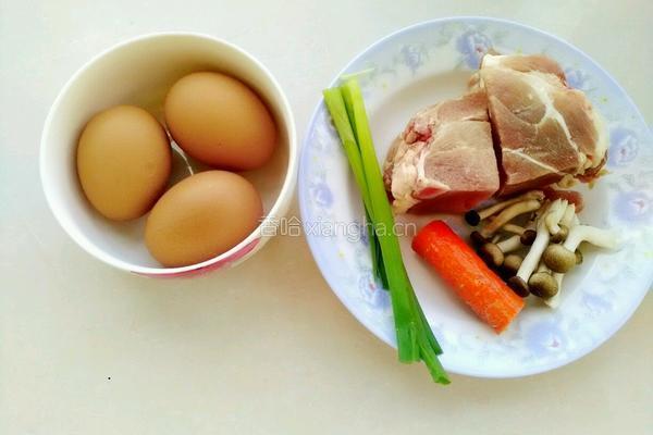 鸡蛋蒸丸子的做法图解1