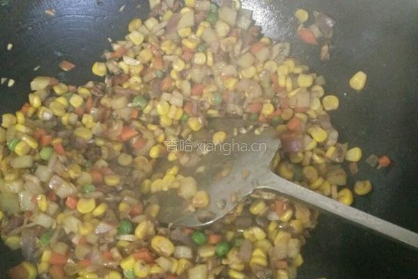 粽香火腿什锦饭的做法图解7