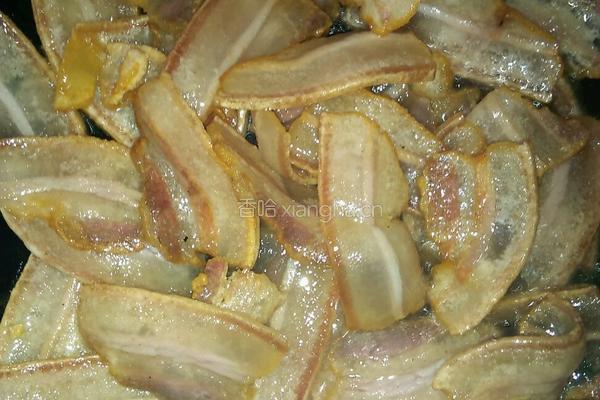 荞头炒腊肉的做法图解3