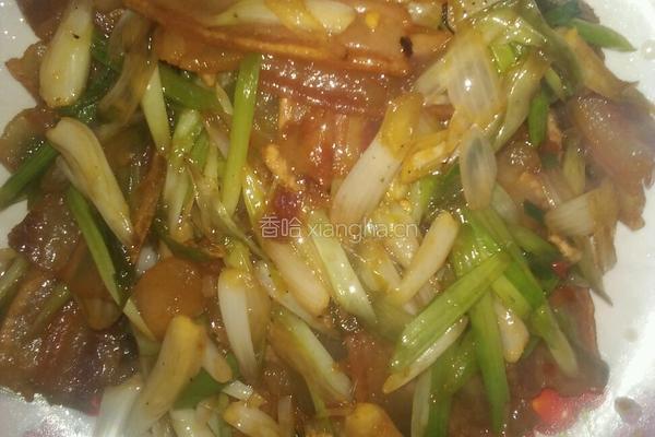 荞头炒腊肉的做法图解7
