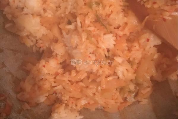 韩式泡菜炒饭的做法图解3