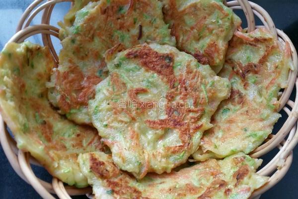 香煎茭瓜土豆饼的做法图解7