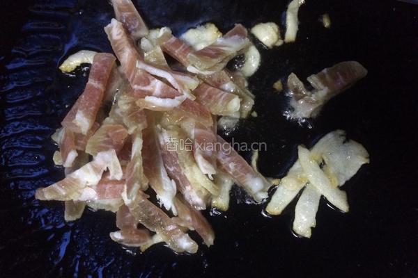野芹炒腊肉的做法图解8