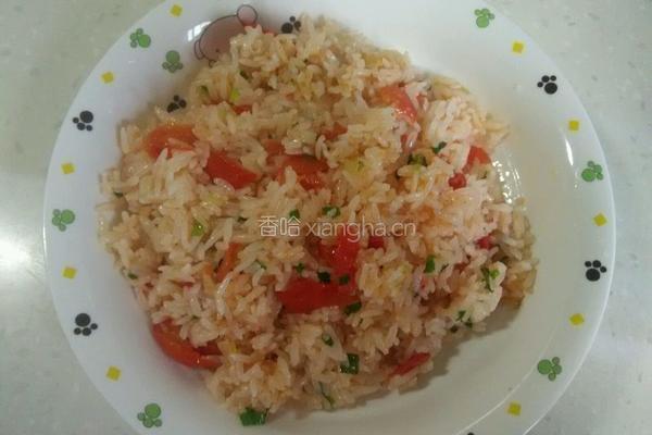 圣女果炒饭的做法图解8
