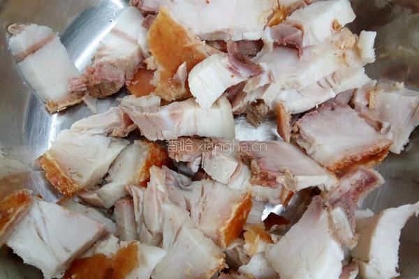 烧肉炒兰豆的做法图解4