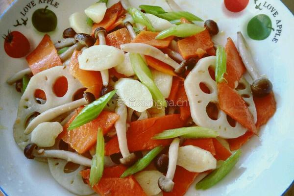 素食小炒的做法图解5