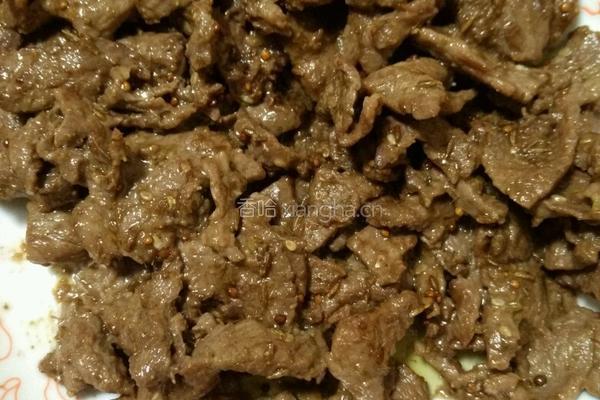 孜然牛肉的做法图解5