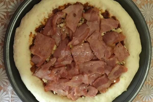 培根比萨的做法图解6