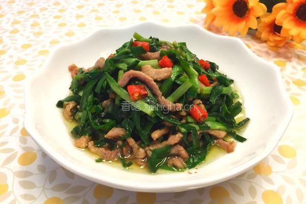 韭菜炒肉的做法图解11