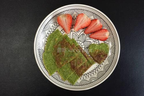 菠菜鸡蛋饼的做法图解7