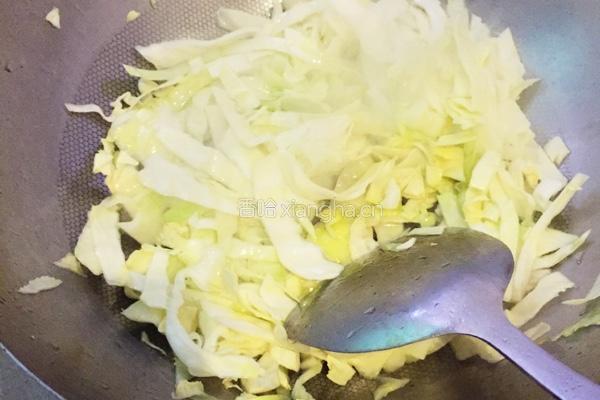 清炒包菜的做法图解3