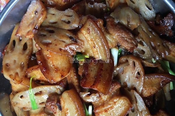 莲藕炒五花肉的做法图解5