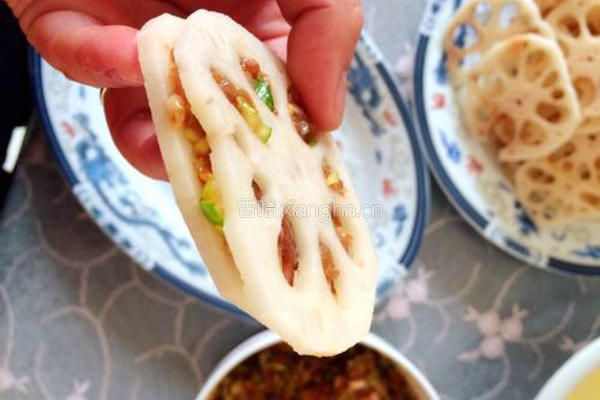 炸藕盒的做法图解8