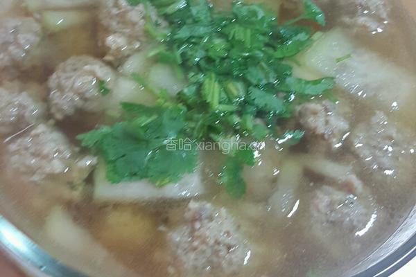 冬瓜丸子汤的做法图解5