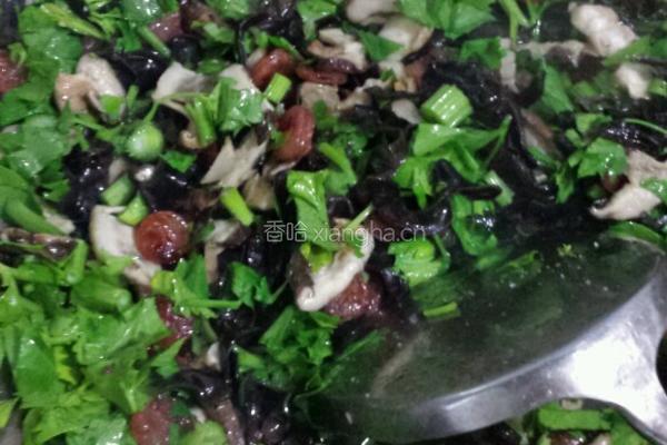 香菇木耳腊肠饭的做法图解5