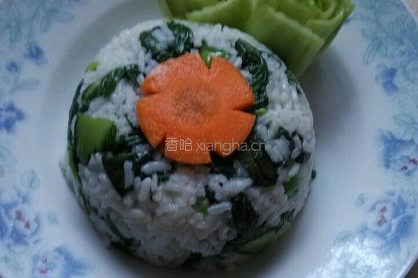 青菜焖饭的做法图解7