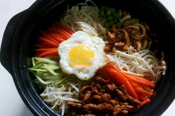 韩式砂锅拌饭的做法图解6