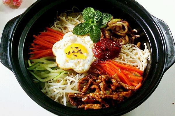 韩式砂锅拌饭的做法图解7