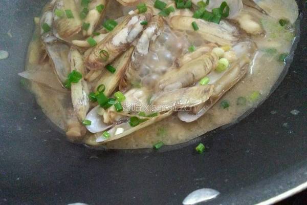 葱香蛏子螺的做法图解4
