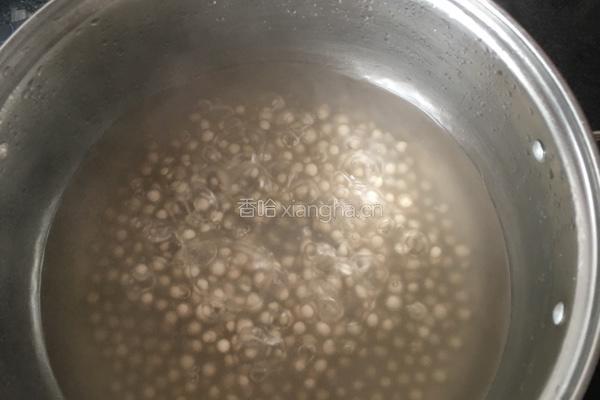 木瓜椰汁西米露的做法图解2