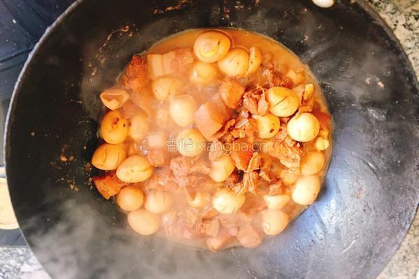 红烧肉烩鹌鹑蛋的做法图解6