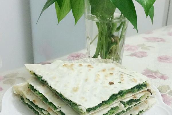 菠菜鸡蛋饼的做法图解5