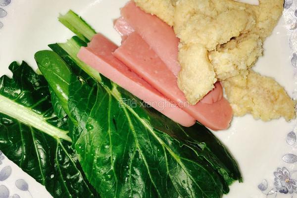 火腿手抓饼的做法图解1