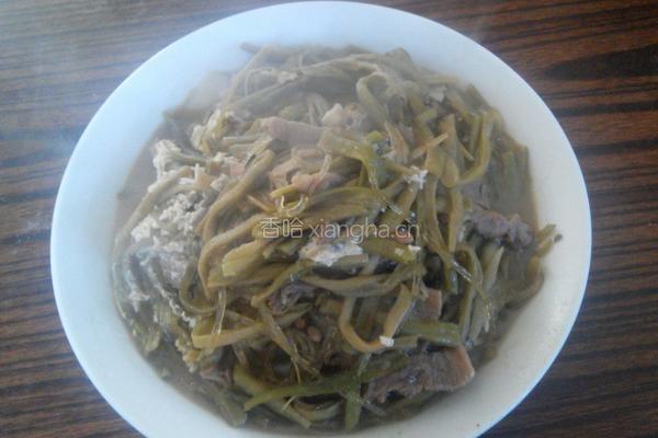 豆角丝炖肉的做法图解8