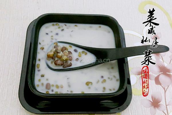 牛奶绿豆糖水的做法图解4