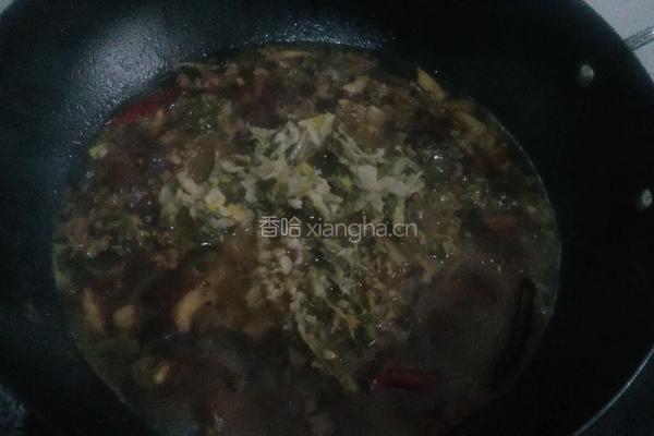 酸菜焖面的做法图解6