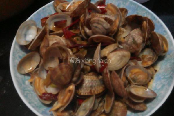 爆炒花蚬的做法图解7