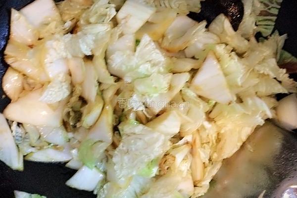 白菜冻豆腐炖粉条的做法图解2