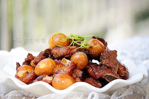 鹌鹑蛋红烧排骨的做法图解16