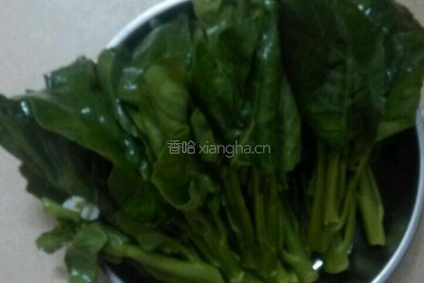 素炒芥兰菜的做法图解1