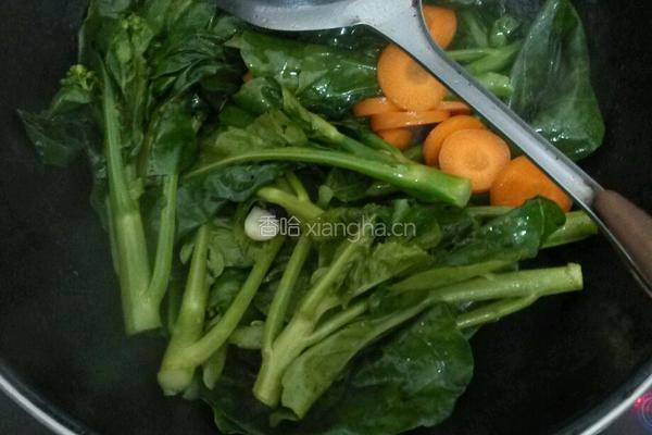 素炒芥兰菜的做法图解4