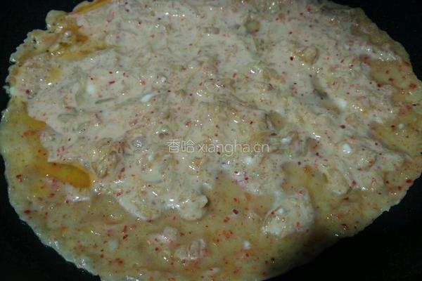 辣白菜早餐饼的做法图解4