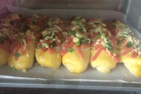 芝士香葱火腿面包的做法图解7