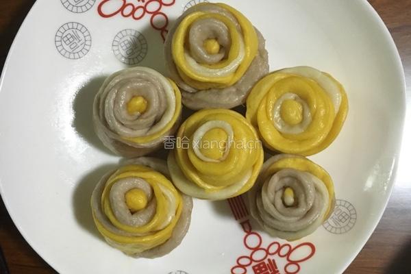 花式豆沙馅儿包子的做法图解8