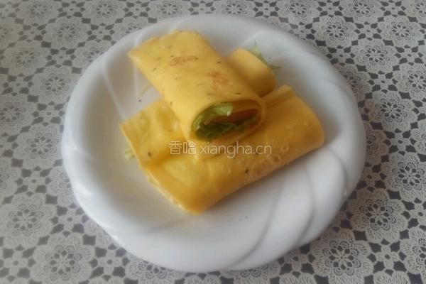 黄金鸡蛋饼的做法图解5