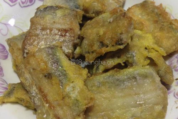 鸡蛋炸带鱼的做法图解6